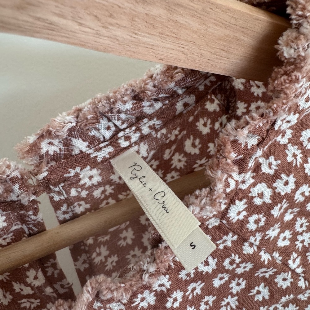 Rylee + Cru Brown Floral Women’s Dress - Picture 2 of 6